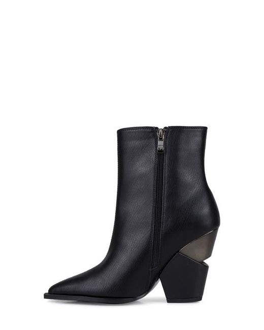 Ninety Union Black Galaxy Pointed Toe Wedge Boot