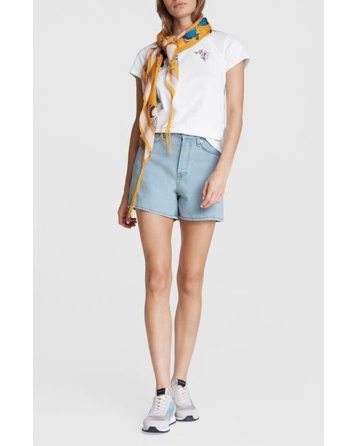 Rag & Bone Blue Maya Featherweight Denim Shorts
