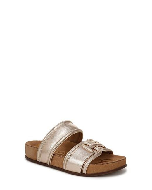 Sam Edelman Brown Rowan Platform Slide Sandal