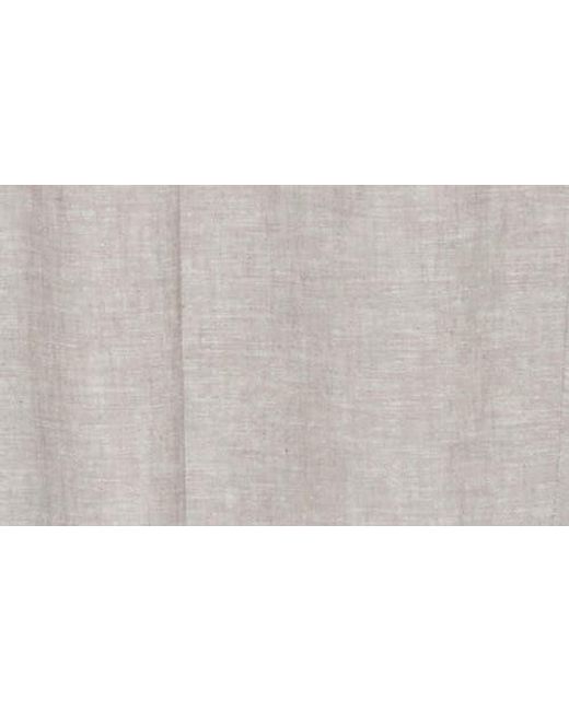 Tommy Hilfiger Gray Flat Front Linen Blend Pants for men