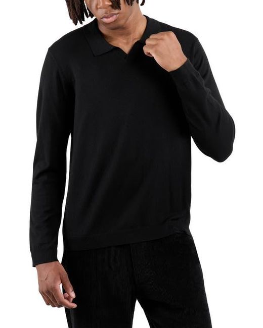 Xray Jeans Black John Collared Sweater for men