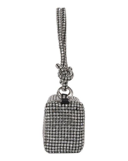 BERNESS Metallic Rhinestone Rectangular Shoulder Bag
