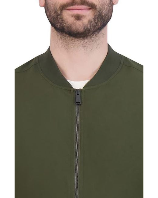 Cole Haan Green Bomber Jacket for men