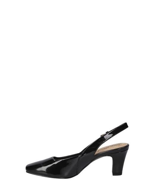 Easy Street Black Ritsa Slingback Pump