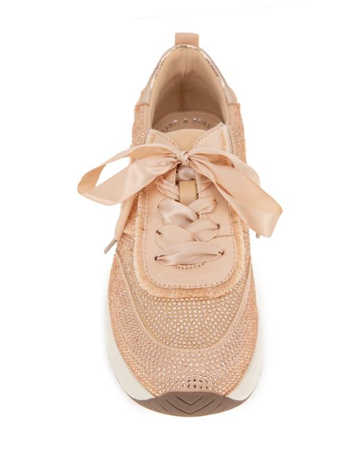 Kenneth Cole Natural Claire Rhinestone Embellished Sneaker