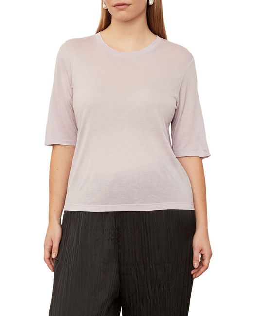 Vince White Elbow Sleeve Top