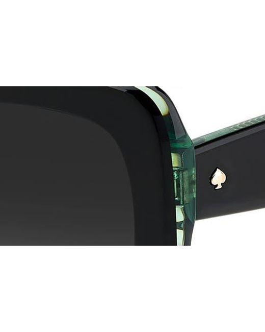 Kate Spade Black Bellamys 52Mm Gradient Rectangular Sunglasses