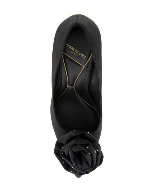 Kenneth Cole Black Romi Rosette Pointed Toe Pump