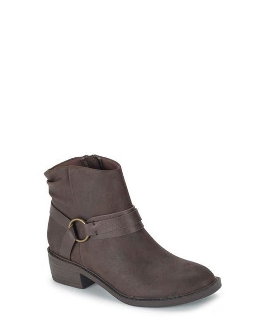 BareTraps Brown Shei Faux Leather Bootie