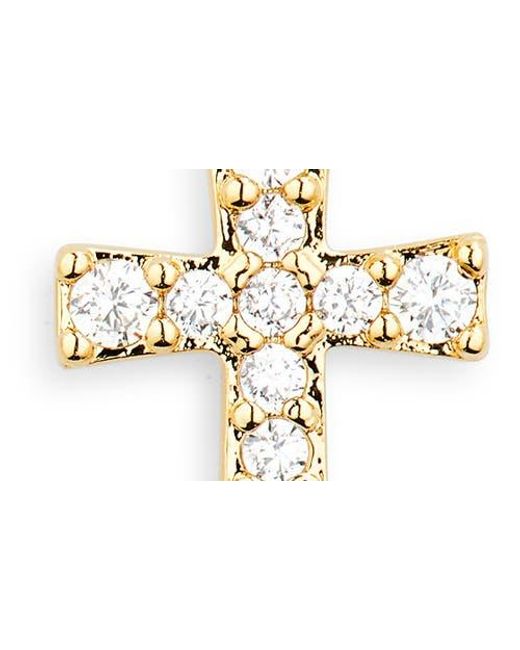 Nadri Natural Set Of 2 Cubic Zirconia Cross & Stud Earrings