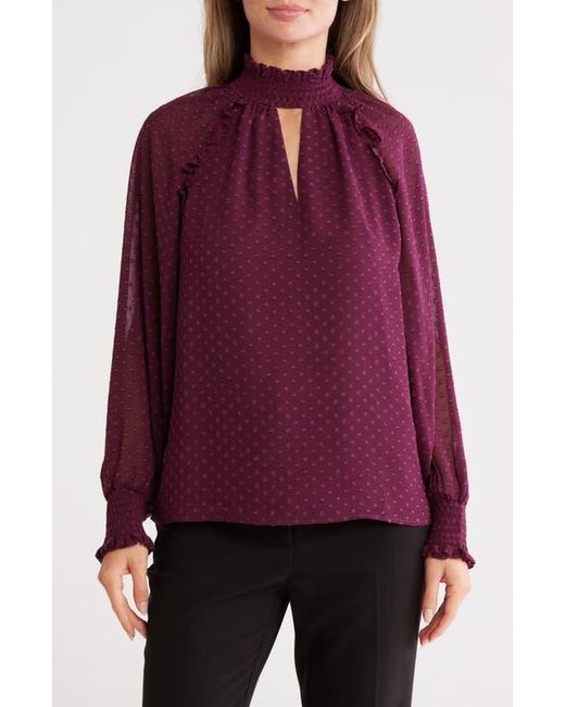 Gemma Jane Red Smock Neck Top