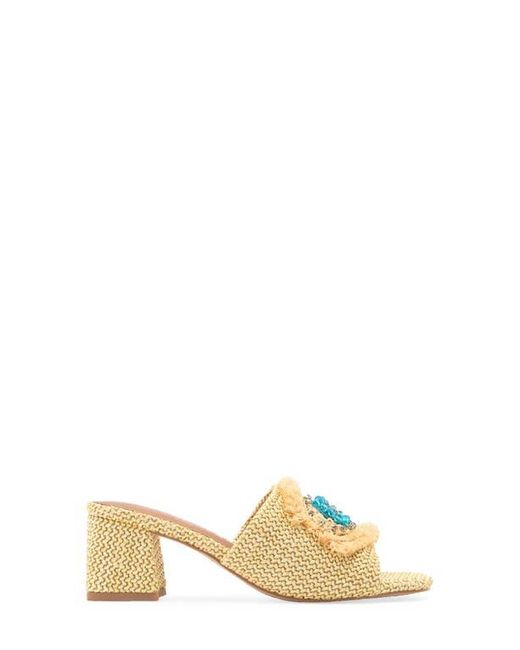 Kurt Geiger Metallic Block Heel Slide Sandal