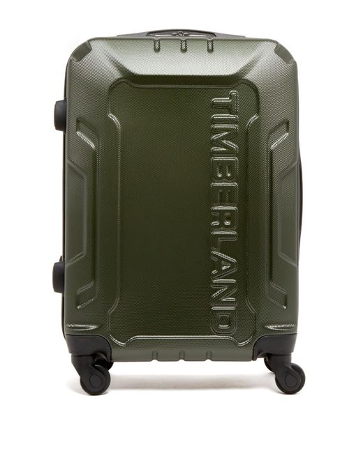 Timberland Green Olive Boscawen 21" Hardside Spinner Suitcase for men