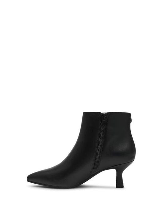 Anne Klein Black Francesca Kitten Heel Bootie
