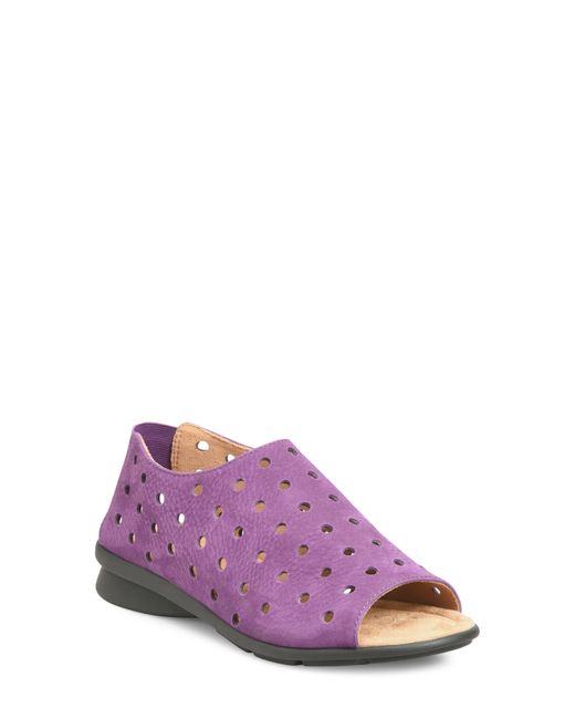 Comfortiva Purple Petal Cutout Sandal