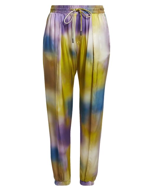 ATM Yellow Silk Charmeuse joggers At Nordstrom