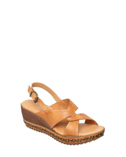 Antelope Brown Danessa Platform Wedge Slingback Sandal