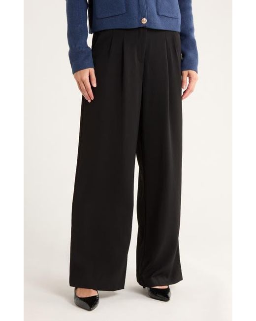 French Connection Black Harry Pleated Pants