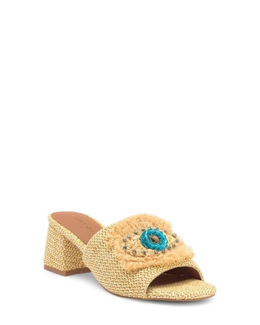 Kurt Geiger Metallic Block Heel Slide Sandal