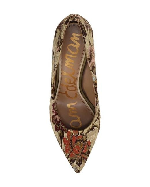 Sam Edelman Brown Hazel Pointed Toe Pump