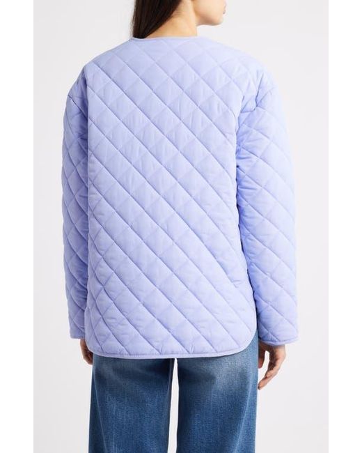 Thread & Supply Blue Quilted Puffer Jacket