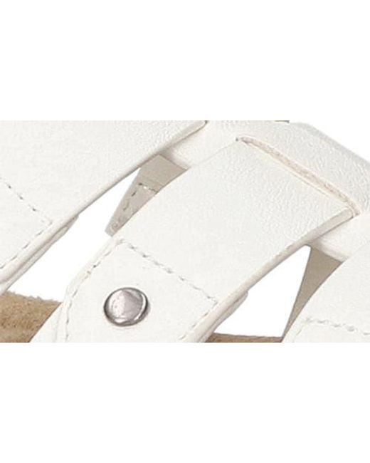 Easy Street White Chirp Quarter Strap Gladiator Sandal