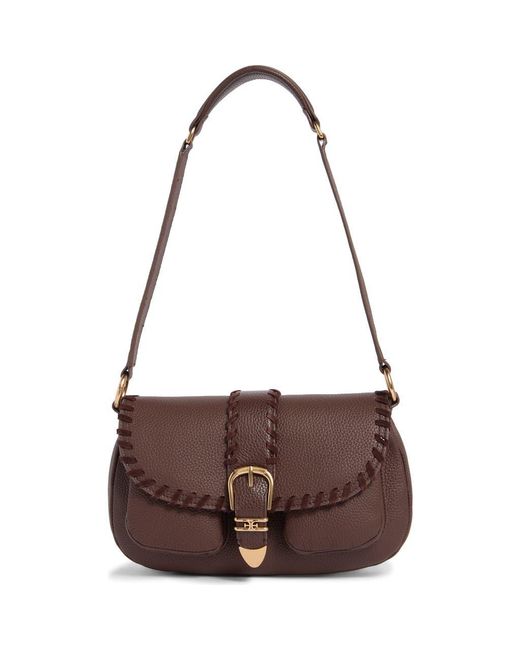 Sam Edelman Brown Medium Rue Shoulder Bag