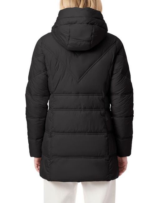 Bernardo Black Hooded Puffer Jacket