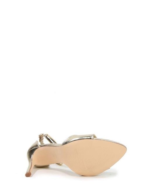 BERNESS Metallic Ankle Strap Sandal
