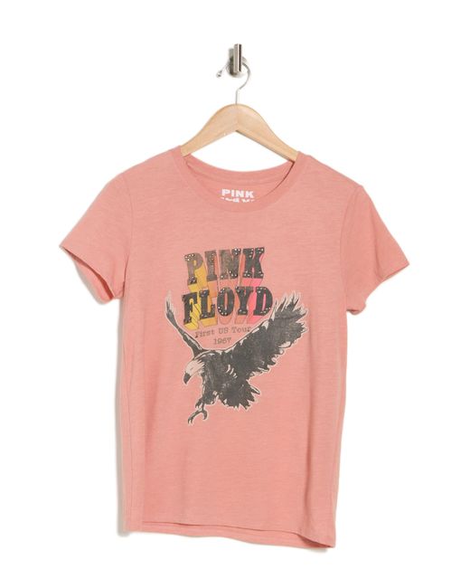 Lucky Brand Pink Floyd Embellished Eagle Graphic T-shirt