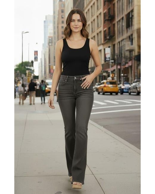 Bebe Gray The Core Flare Leg Jeans