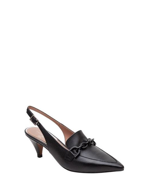 Linea Paolo Black Cassie Slingback Pump