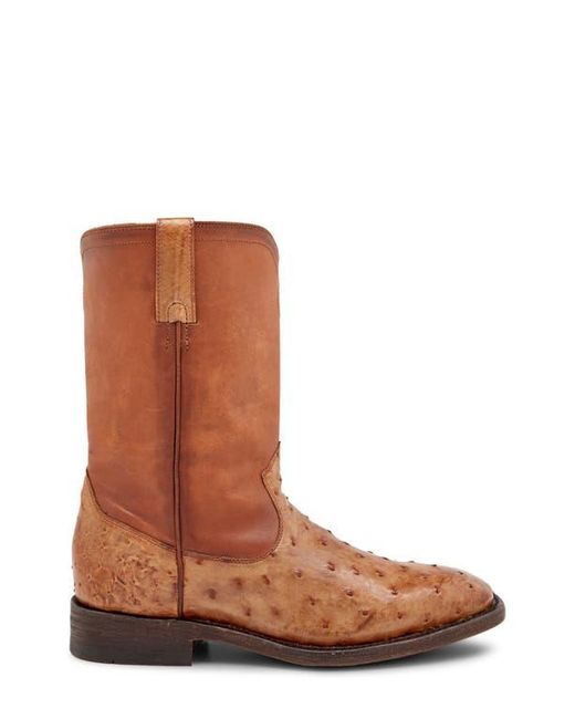 Frye Brown Weston Roper Leather Boot for men