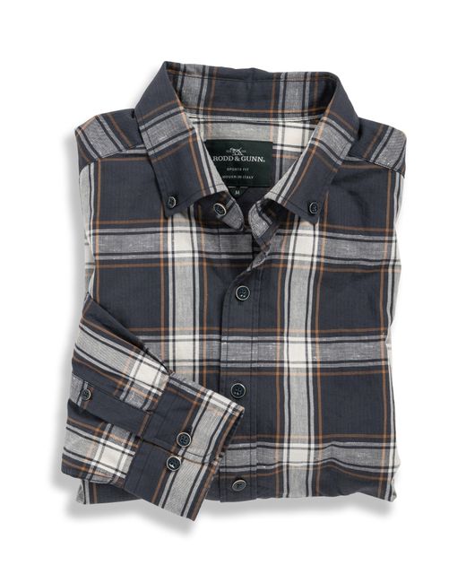 Rodd & Gunn Black Glenene Plaid Button-down Shirt for men