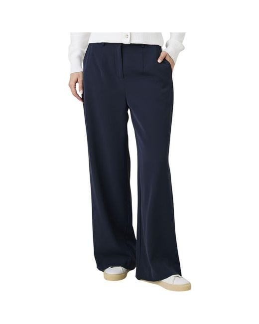 French Connection Blue Stripe Side Pants