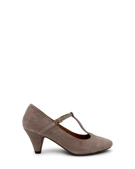 Chelsea Crew Brown Gin T-Strap Pump