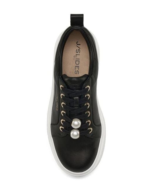J Slides Anita Platform Sneaker in Black Lyst