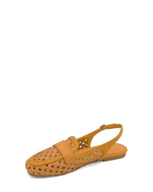 Kenneth Cole Multicolor Enrica Raffia Slingback Flat