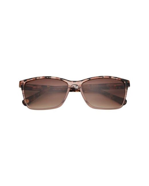 Ted Baker Brown 57Mm Rectangle Sunglasses