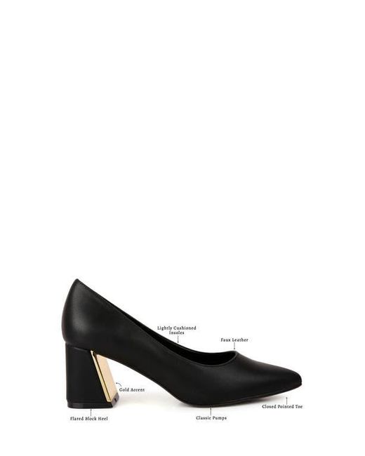 LONDON RAG Black Casey Pump