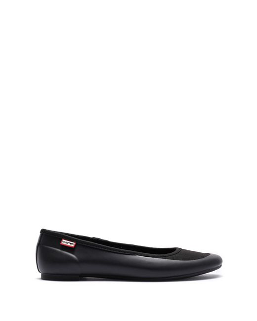 靴 HUNTER ORIGINAL TOUR BALLERINA GLOSS HUNTER Tour Gloss Ballerina Flats in Black | Lyst