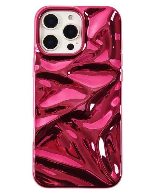 Auramma Red Crinkle Iphone 15 Pro Case