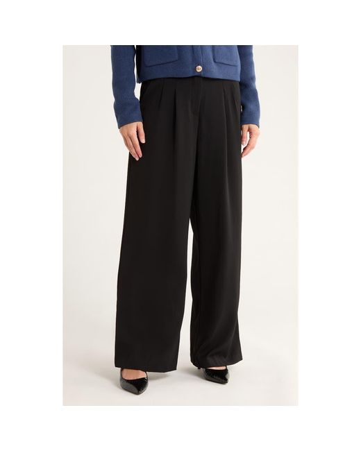 French Connection Black Harry Pleated Pants