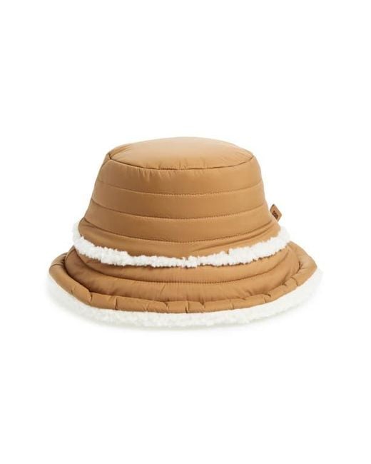 Ugg Natural Uggfluff Reversible Faux Fur Bucket Hat