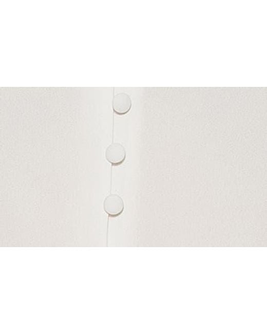 Alexia Admor White Rah Covered Button-Down Top