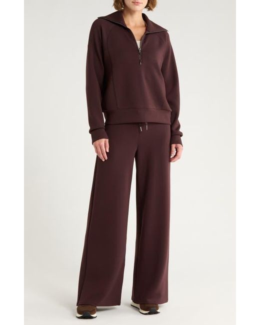 Spanx Red Airessentials Half Zip Sweatshirt