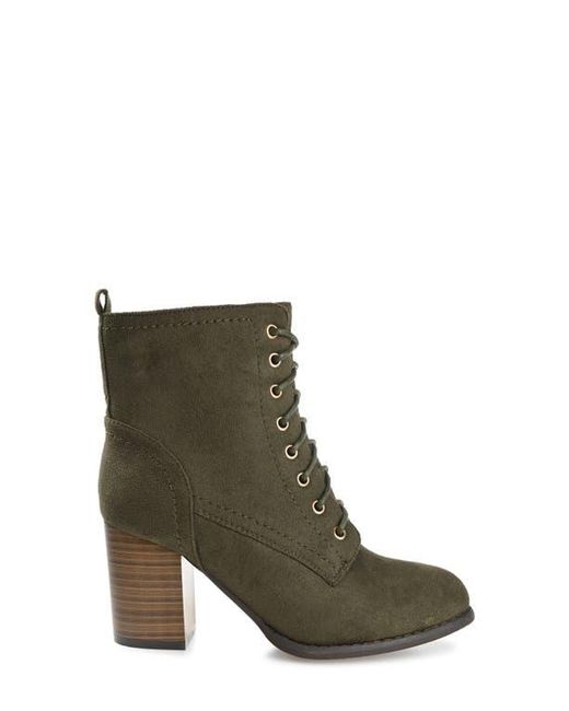 Journee Collection Green Baylor Bootie