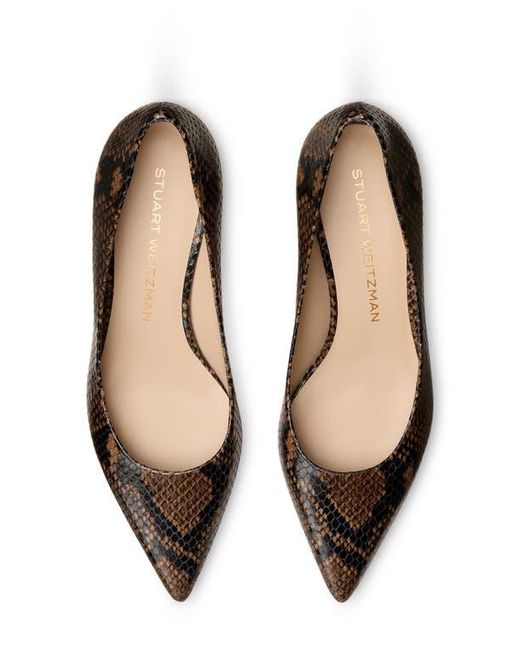 Stuart Weitzman Brown Stuart Power 50 Pump