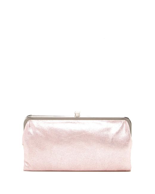 Hobo Pink Lauren Leather Wallet