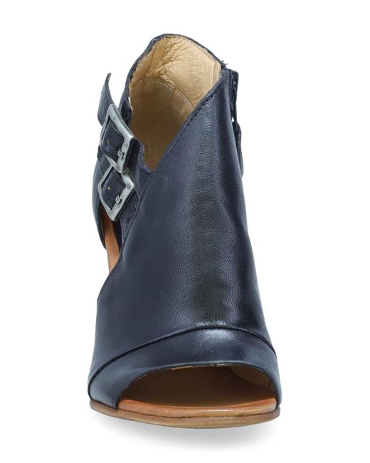 Miz Mooz Blue Kylar Asymmetric Wedge Sandal
